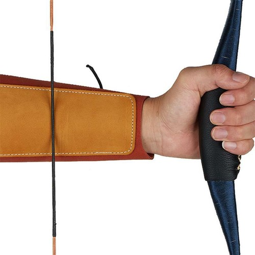 Archery Arm Guard Leather Protector Gear Compound Recurve Bow Hunting Target - Picture 11 of 12