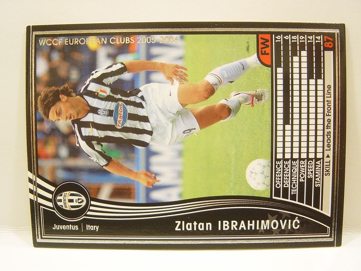 Panini WCCF 2005-06 Zlatan Ibrahimovic 1981 Sweden No.9 Juventus