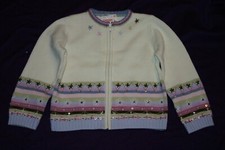 Gymboree WINTER PRINCESS Cardigan Striped Zip Sweater NWT 4 5 6