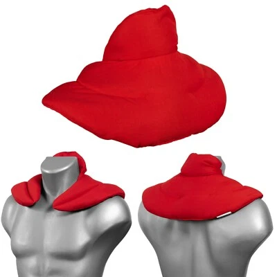 GIRAFFENLAND Nackenhörnchen Stehkragen Bio-Stoff rot | Wärmekissen Körnerkissen Nackenwärmer