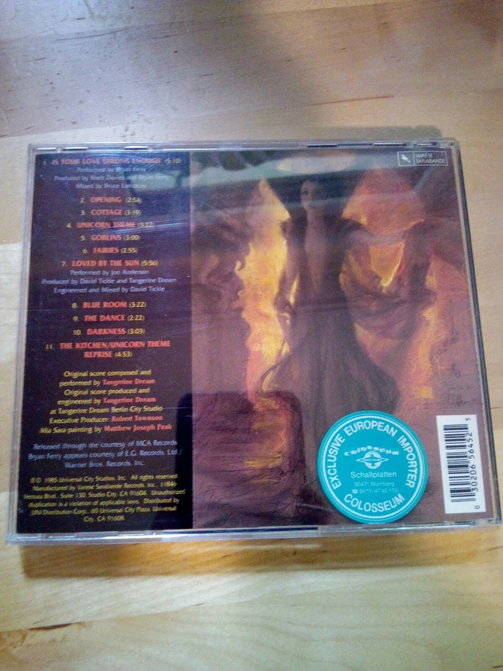 Legend: Original Soundtrack [SOUNDTRACK] von Tangerin... | CD | Zustand sehr gut - Bild 2 von 4