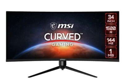 MSI Optix MAG342CQR 34 Zoll, 3440x1440 UWQHD, 144Hz Curved Gaming Monitor -...