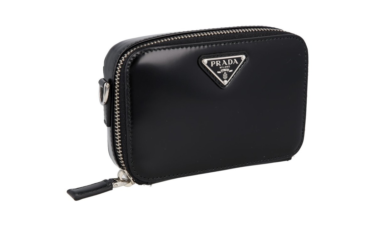 PRADA BRIQUE MINI BAG HANDBAG 2TT180 BLACK LEATHER NEW | eBay