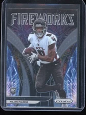 2021 Prizm Kyle Pitts Fireworks Rookie Card Atlanta Falcons