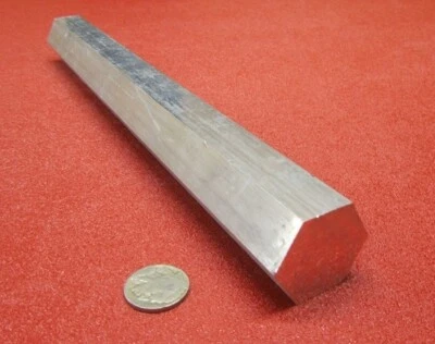 2024 Aluminum Hex Rod 1.25" (1 1/4) Hex x 1 Ft Length - Image 1 of 4
