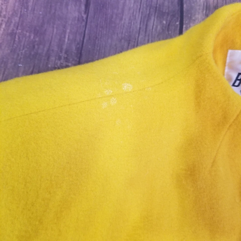 博世女式夹克金色尺寸 2XL XXL 纽扣前长袖领口袋 — 第 2/4 张图片