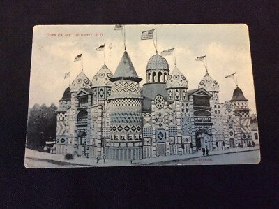 1906 CORN PALACE Mitchell, South Dakota Postcard 1907 Postmark