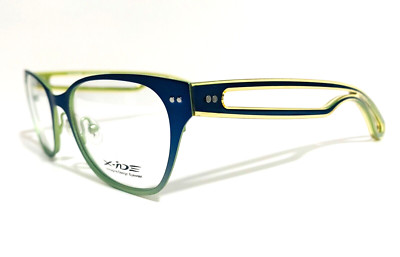 X-iDE WHEEL C2 BLUE TRANSPARENT YELLOW AUTHENTIC EYEGLASSES RX 52-18-140 ITALY