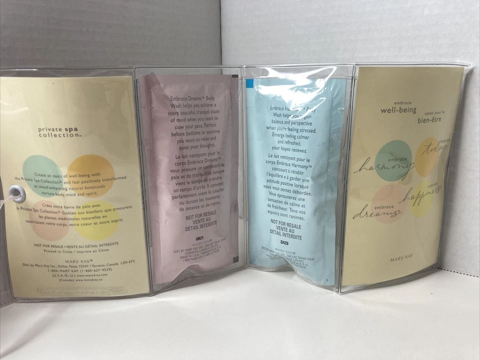 Mary Kay Private Spa Collection Embrace дорожный размер лот мытье тела и лосьон 8 шт. - Изображение 3 из 4