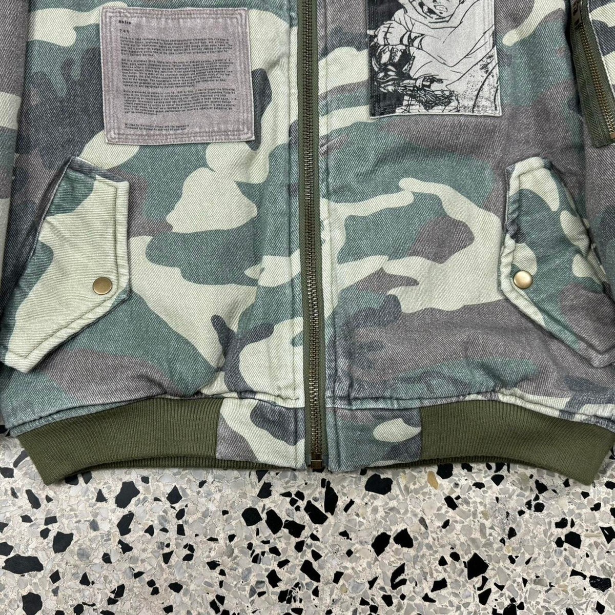 ROUGH SIMMONS NEOTOKYO AKIRA BOMBER CAMO PATCHWORK JACKET: | eBay