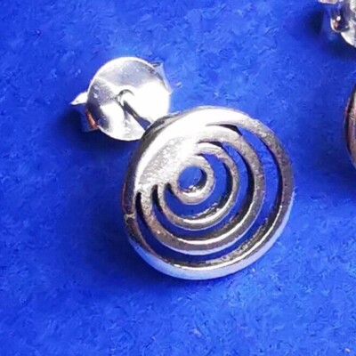 Ohrstecker Spirale Ohrringe 925er Silber Spiralförmig