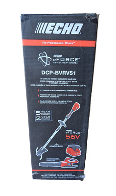 NEW Echo eForce Trimmer & Blower Combo Kit w/ Battery & Charger DCP-BVRVS1B