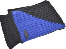 Calvin Klein womens Chunky cold weather Knit Scarf Black Blue