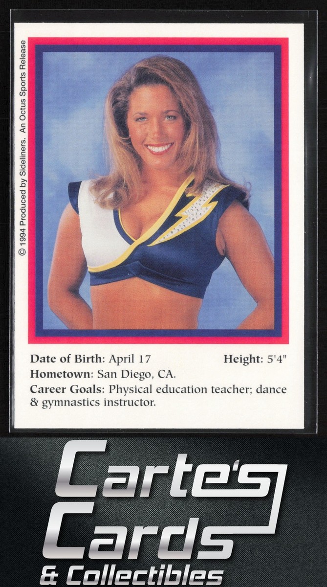 Christa Kay 1994 Sideliners Cheerleaders #C19 San Diego Chargers