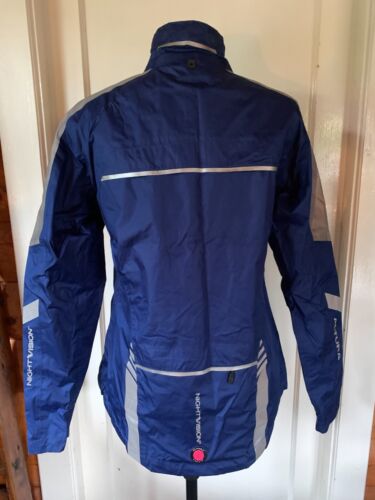 Women's ALTURA Nightvision Waterproof Navy Cycling Jacket - size 12 - Picture 4 of 8