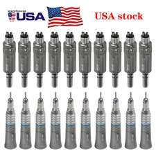 1-10*NSK Style Dental Slow Low Speed Handpiece Straight Nosecone Air Motor UPS