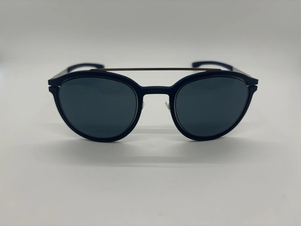 NUEVO IC! Gafas de sol Berlin azul marino aviador 50-25-145 mm viene con juego completo Foto 2 de 4