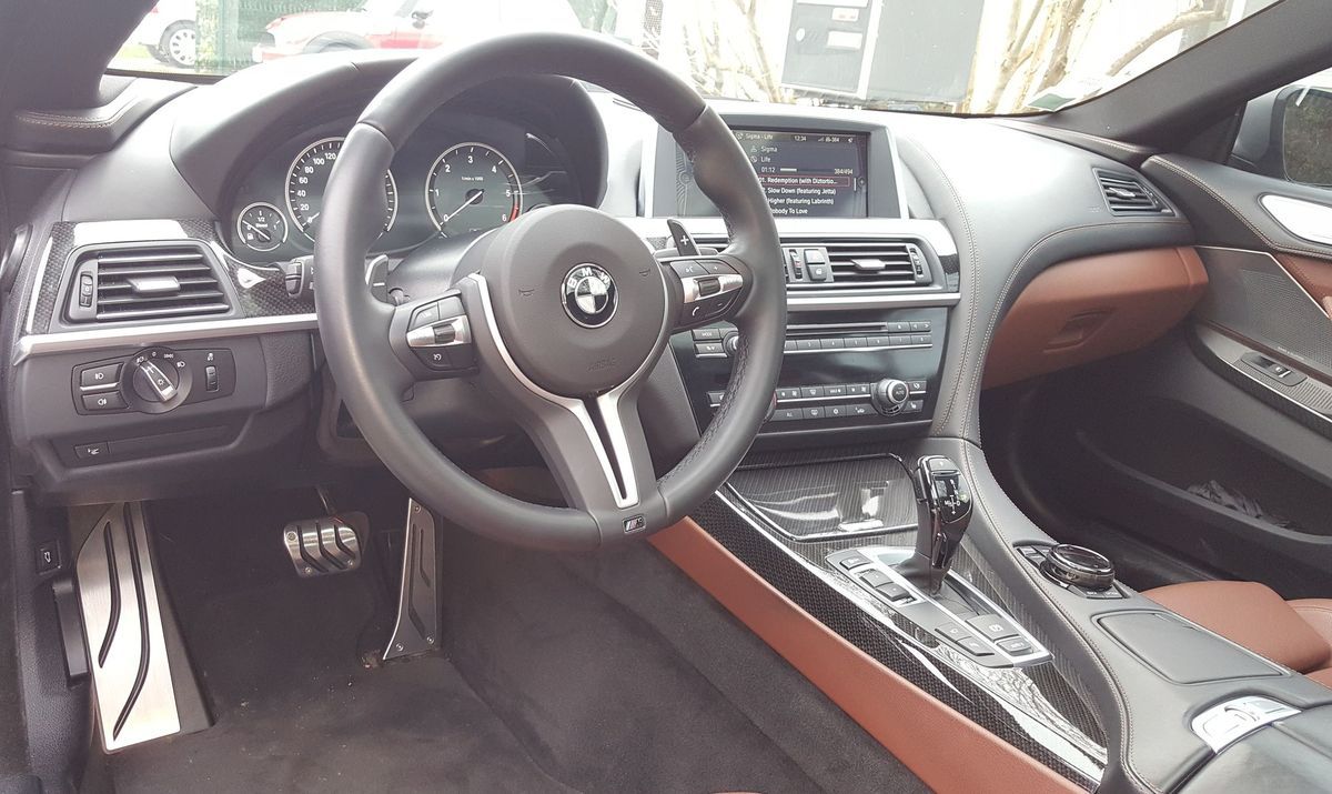 Pédalier Aluminium Brossé BMW Série 7 F02 Boîte Auto Accessoire Intérieur