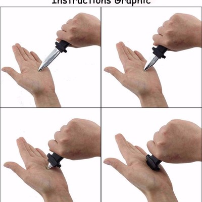 Spaß Spaß Prank Toy Fake Dolch Dolch Trick Messer Retractable Slide in Blade