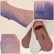 SPERRY Women's No Show Micro Liner Socks, 3 Pair Size 9-11 Free Shipping