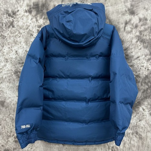 Supreme 19AW GORE TEX 700 Fill Down Parka Dark Teal Size M Nylon ZIP - Picture 2 of 7