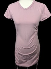 Full Tilt Light Pink Drawstring Side Bodycon Dress Size Medium