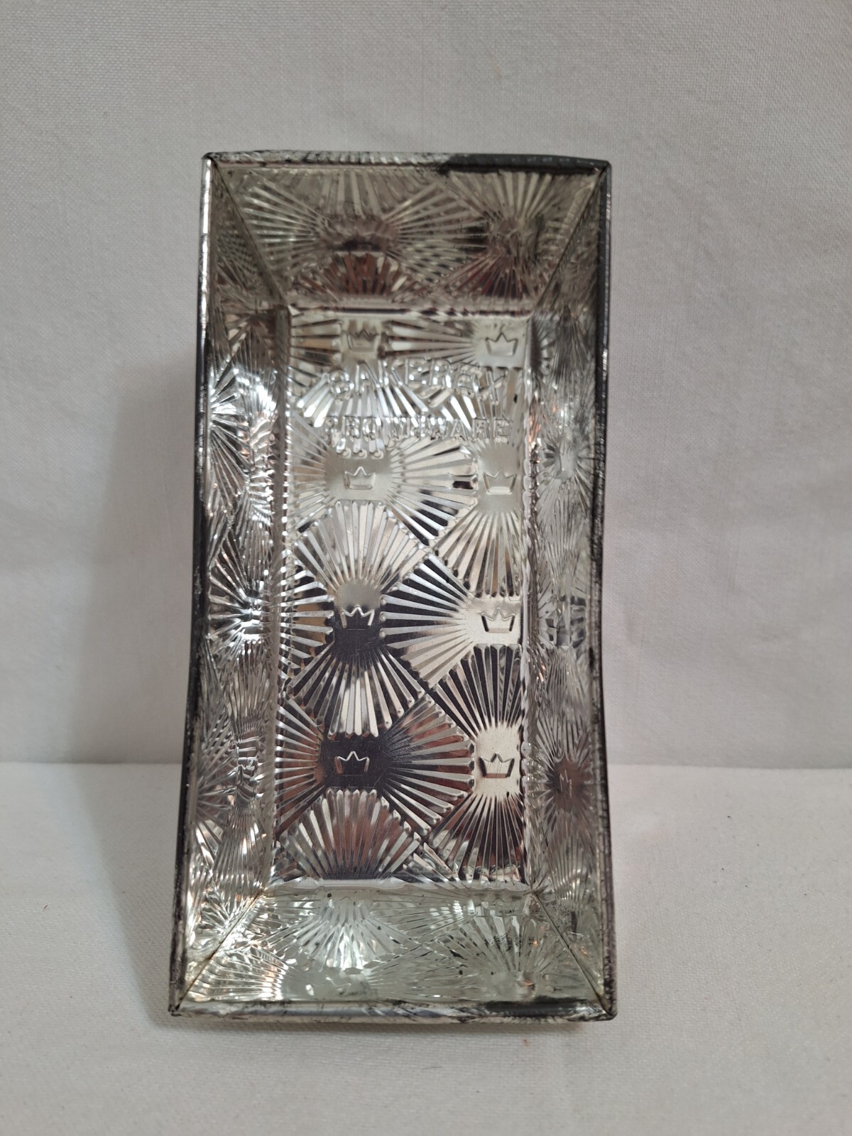 Vintage 1930's Bakerex Crownware Diamond Starburst Design Bread Loaf Pan eBay