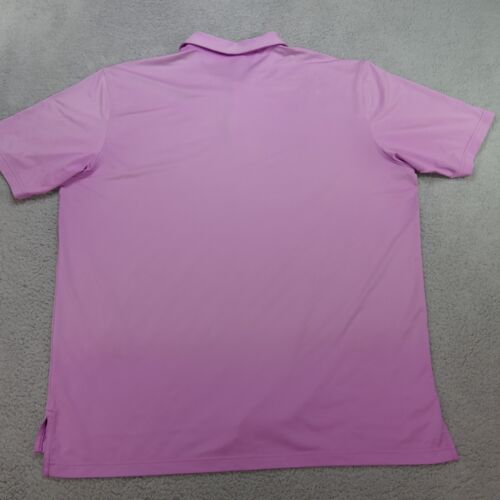 Peter Millar Summer Comfort Polo Shirt Mens XXL Pink Short Sleeve Flaw - Imagen 8 de 11