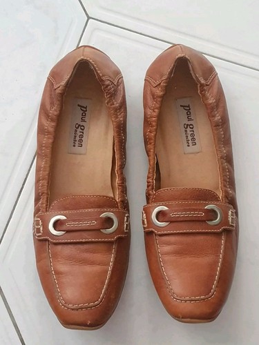 Paul Green München hellbraune weiche Leder Halbschuhe UK5 EU38 US7,5 Damen Mokassin Flats - Bild 4 von 16