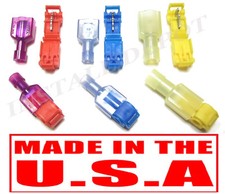  150 T-Taps  Male Quick Disconnects Splice Wire Connectors 22-10 Gauge  USA 