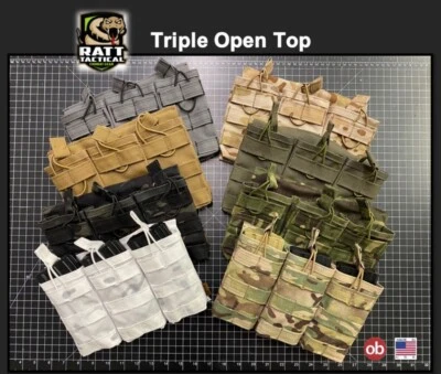 RATT Tactical USA Triple Open Top Mag Pouch