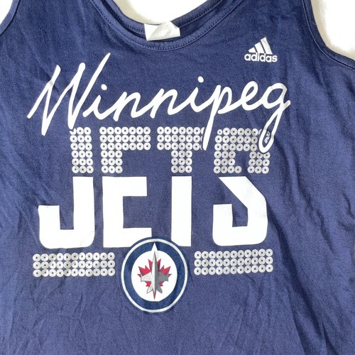 Winnipeg Jets Womens Adidas Tank Top Shirt Womens Size Small NHL Hockey - Picture 2 of 4