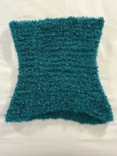 Joan Rivers Infinity Soft Knit Scarf Teal Blue Green Turquoise Stretchy