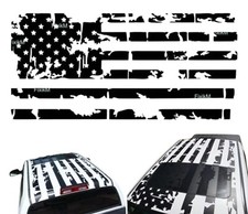  Large American Flag Vinyl Decal Graphics On Roof Hood Tailgate Truck Or Car
