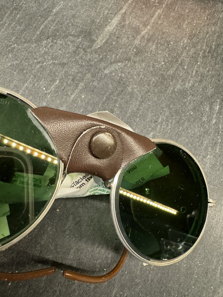 Rare Vintage American Optical Safety Glasses Flat XD Cal W/ Box