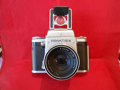 Praktisix Spiegelreflexkamera mit Objektiv Tessar 2,8/80 Carl Zeiss Jena