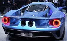 Ford Race Car Classic Custom Built GT40 Concept 24 Model 12 Carousel Blue 1:18