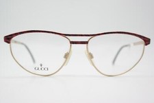 Vintage Glasses GUCCI GG 2237 Gold Copper Oval Eyeglass Frame