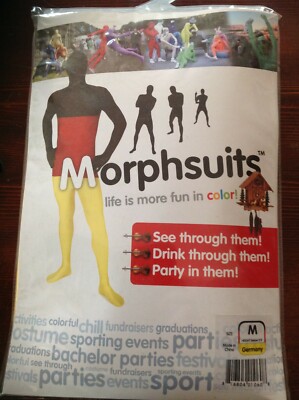 Deutschland Original Flagge Morphsuit Kostüm - Größe M FUN TIME!!
