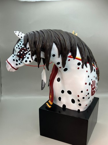 Trail of Painted Ponies 2004- “WAR PONY” Bust #12371 1E/0472 - Picture 21 of 24