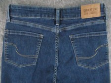 Levis Signature Jeans Womens 2 Blue Denim Shaping Straight High Rise Retro 26x30
