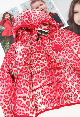 ROBERTO CAVALLI   coole Daunenjacke m. Kapuze &Pailletten-Logo   Gr.S/166   NEU