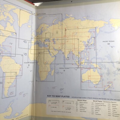 The Times Concise Atlas of the World Large Hardcover 1978 Maps