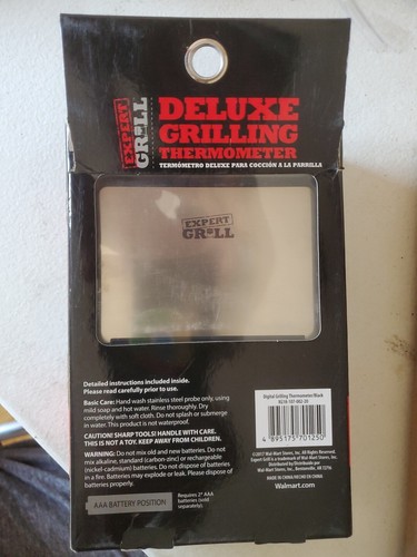 Expert Grill Deluxe Grilling Thermometer Digital LCD Screen - 第 2/3 張圖片