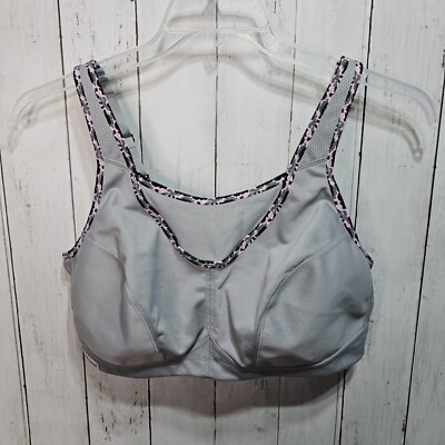 Glamorise Gray Full Figure No-Bounce Camisole Wirefree Sports Bra Size 42C