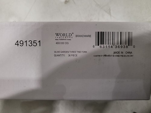 Brandware 36-Pc World Tableware Stainless Steel 3 Tine Forks 7 1/2" #491351 - Picture 6 of 11