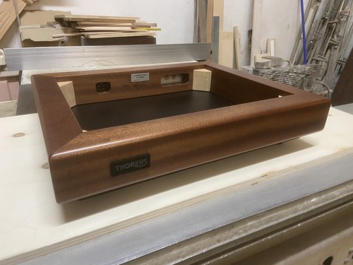 Thorens td 160,147,145,146,165,166 Solid Wood Plinth Mahogany