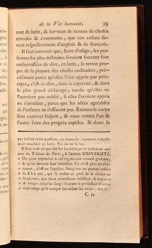 1786 Tableau des Variétés de la Vie Humaine M G vente en gros Daignan Première Edition Partie I...
