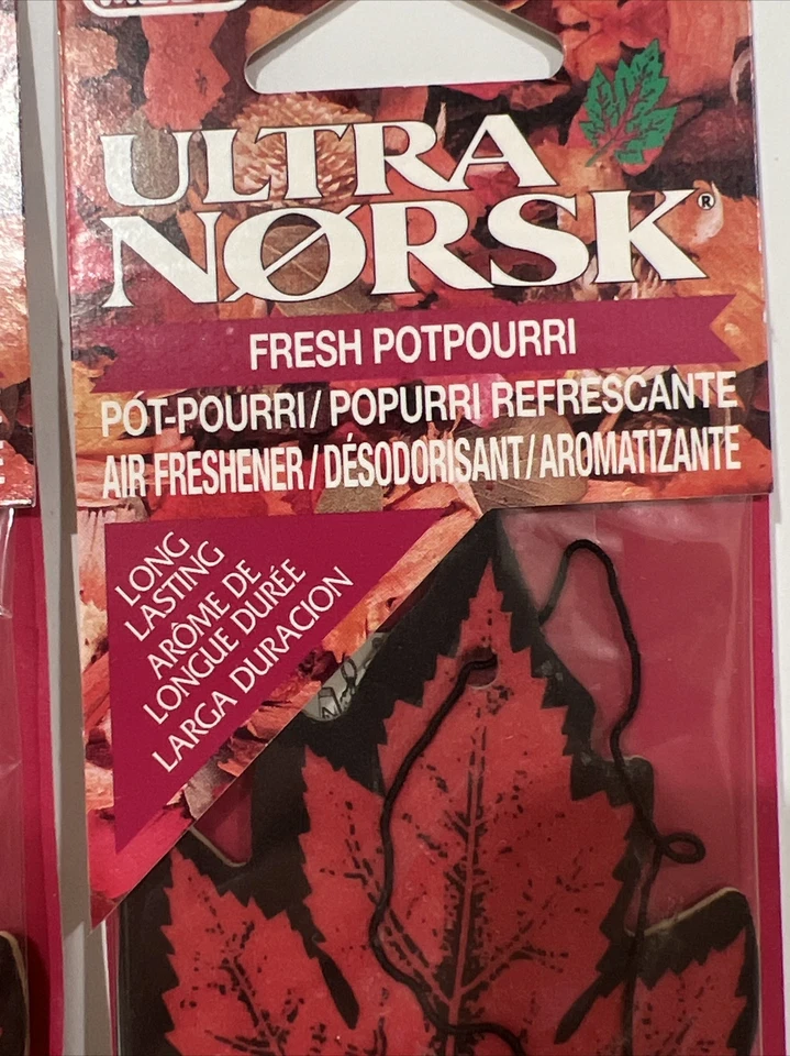 Винтажный освежитель воздуха от MEDO лот из 6 запечатанных новых из старых запасов Ultra Norsk Fresh Potpourri долговечный - Изображение 4 из 4