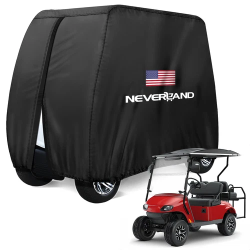 Heavy Duty Golf Cart Cover 4 Passengers Snow Waterproof for Yamaha EZGO Club Car